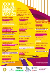 programa XXXIII Festival Ibérico de Música