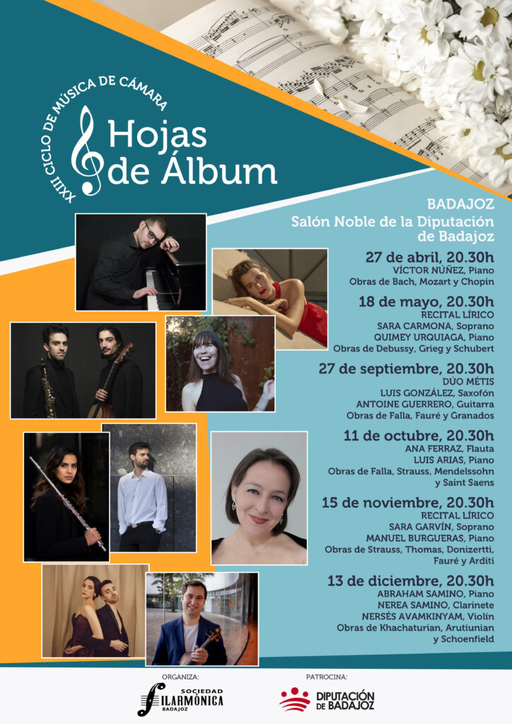 Cartel XXIII Ciclo 'Hojas de Álbum' Badajoz