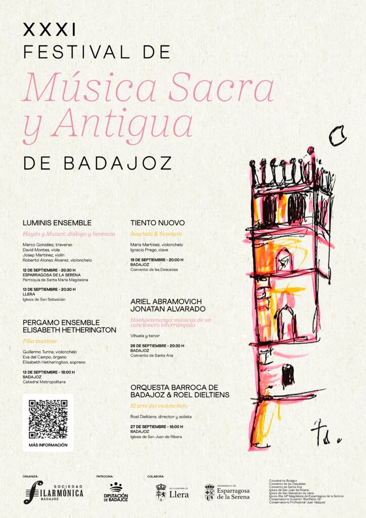 Cartel XXXI Festival de Música Sacra y Antigua de Badajoz